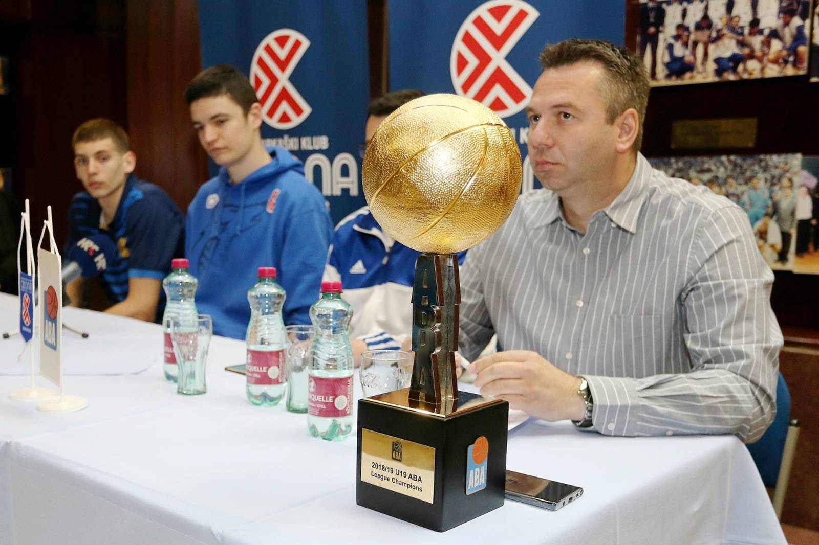 Zagreb: Juniori Cibone na konferenciji za medije nakon osvajanja ABA lige