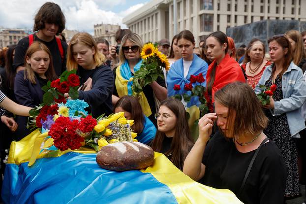 Funeral of a Ukrainian serviceman in Kyiv
