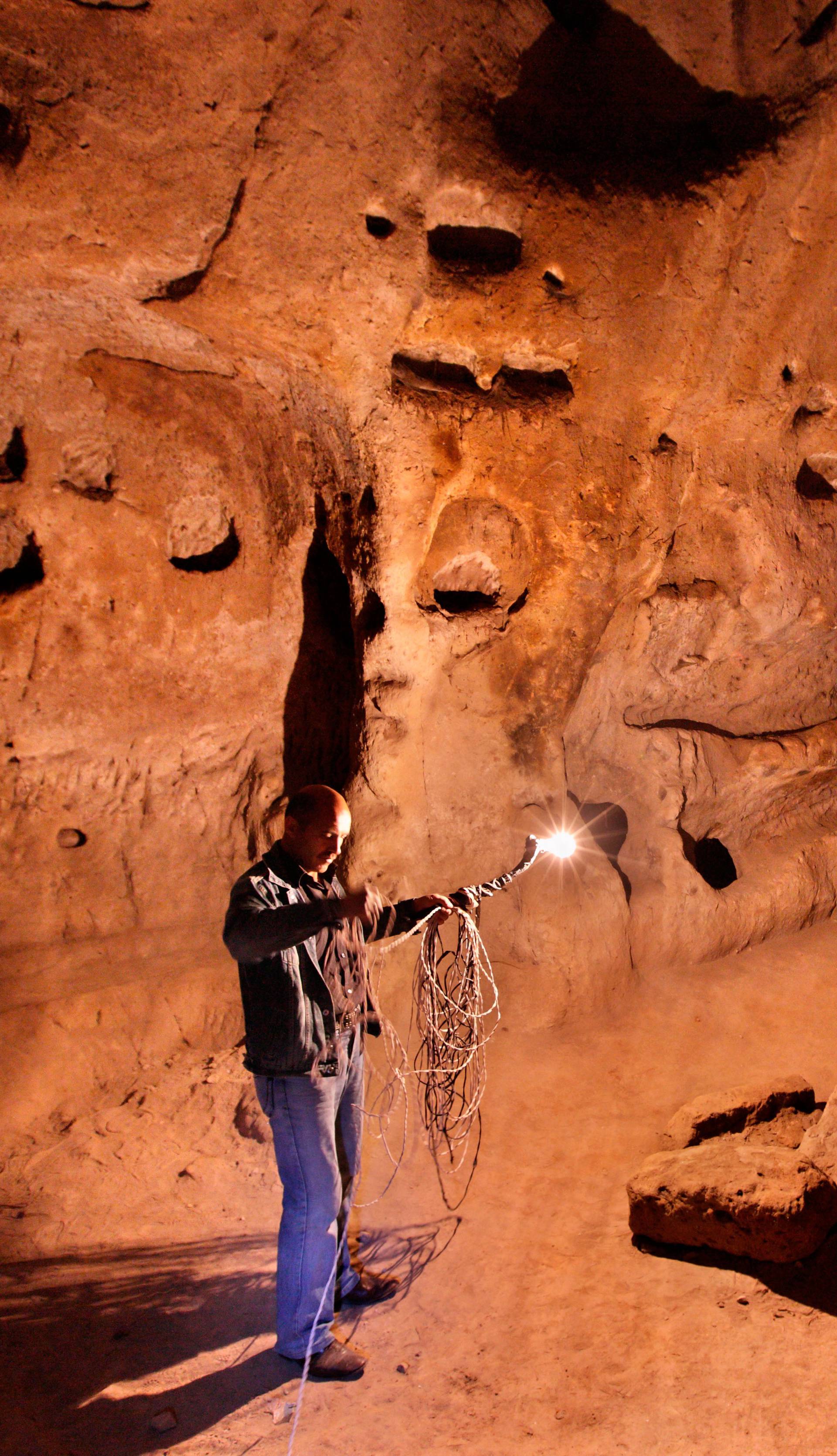 The dovecote (the "post office") of the underground city of Mazikoy,( or "Mazi"), Cappadocia, Turkey