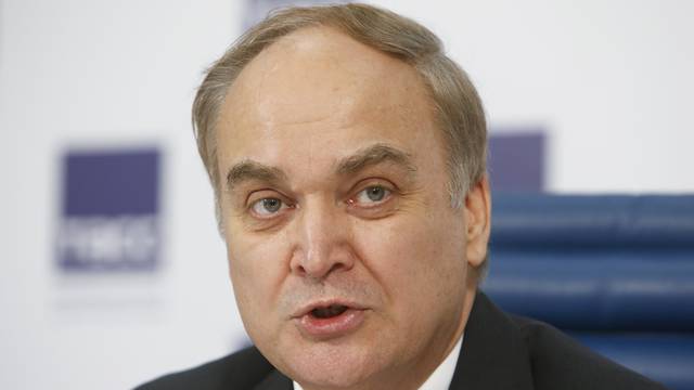 FILE PHOTO: Russian Deputy Defence Minister Antonov attends a news conference in Moscow