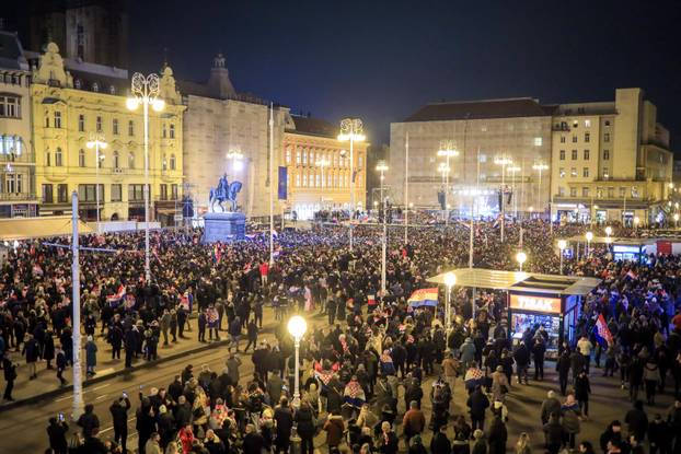 Zagreb: Svečani doček rukometnih reprezentativaca nakon osvojene bronce na Europskom prvenstvu