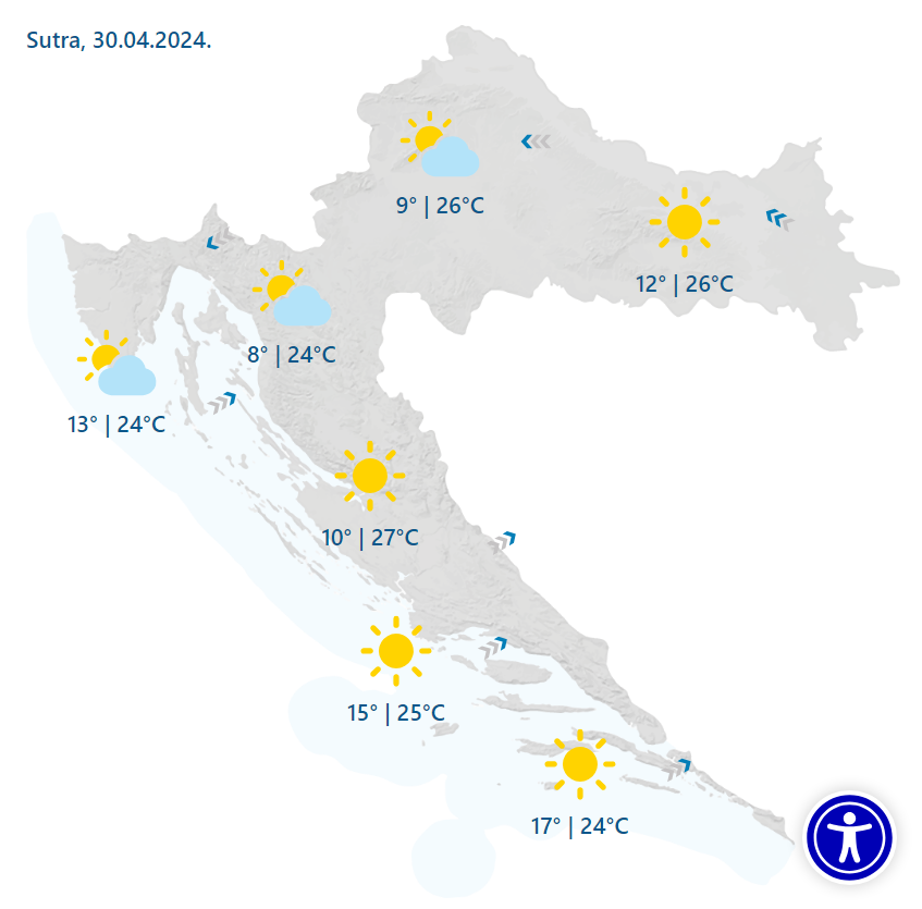 Uživajte dok traje 'ljeto': Temperature rastu do 27 Celzija pa stiže nova nagla promjena