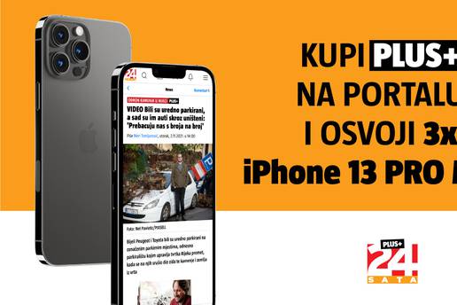 Velika nagradna igra 24sata: Kupi PLUS+ i osvoji fantastični novi iPhone 13 Pro Max!