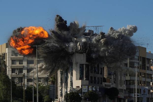 An Israeli strike on a building in Beirut