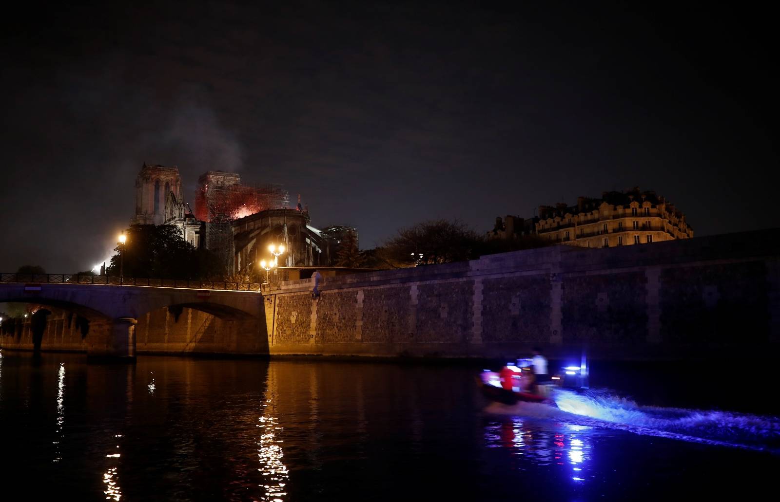 Fire at Notre Dame Cathedral in Paris