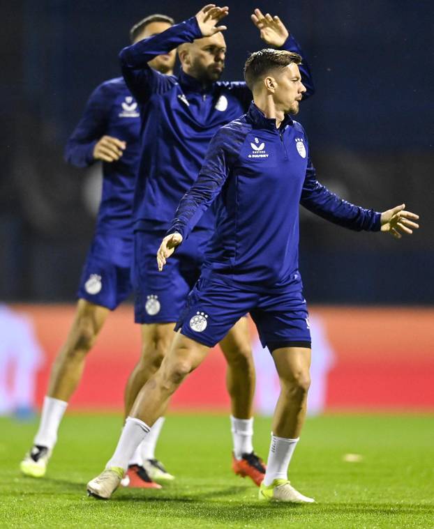 Zagreb: Trening GNK Dinamo uoči utakmice protiv Fenerbahce F.K.