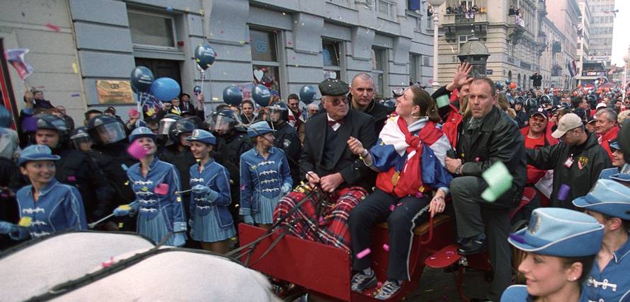 Janica kostelić - doček u Zagrebu 2002.