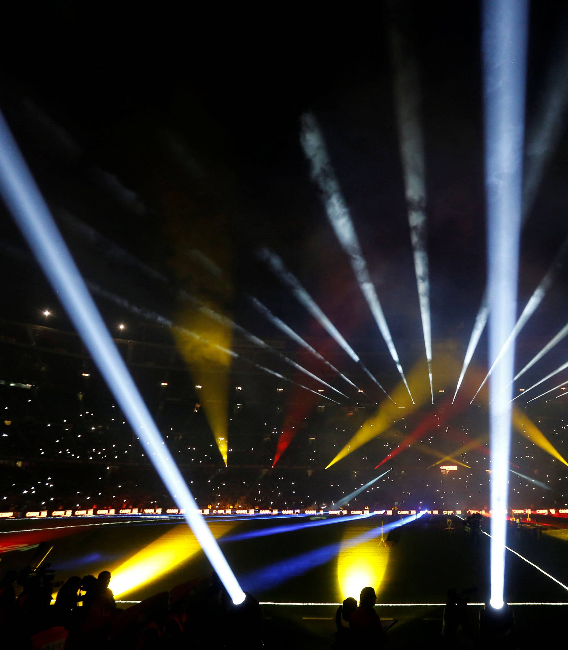 General view of Camp Nou stadium during a ceremony celebrating the Barcelona's season in Barcelona