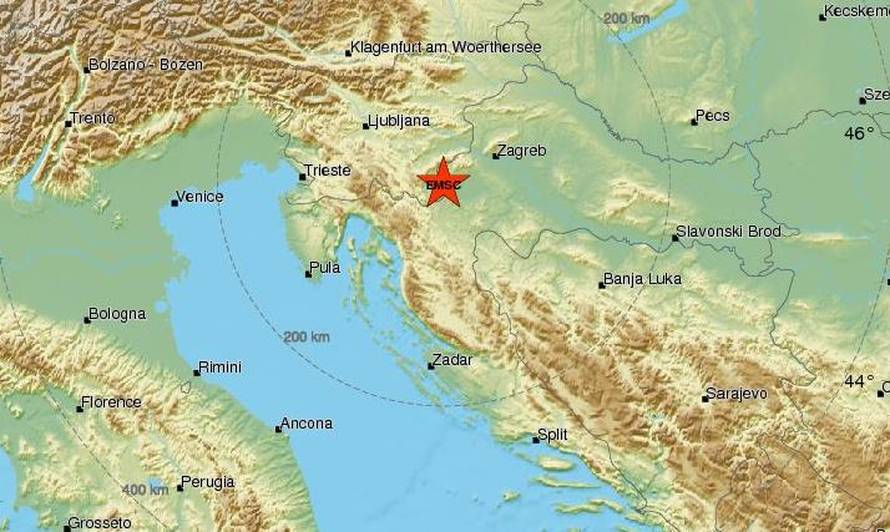 'Osjetili smo podrhtavanje': Potres pogodio Krašić i Ozalj