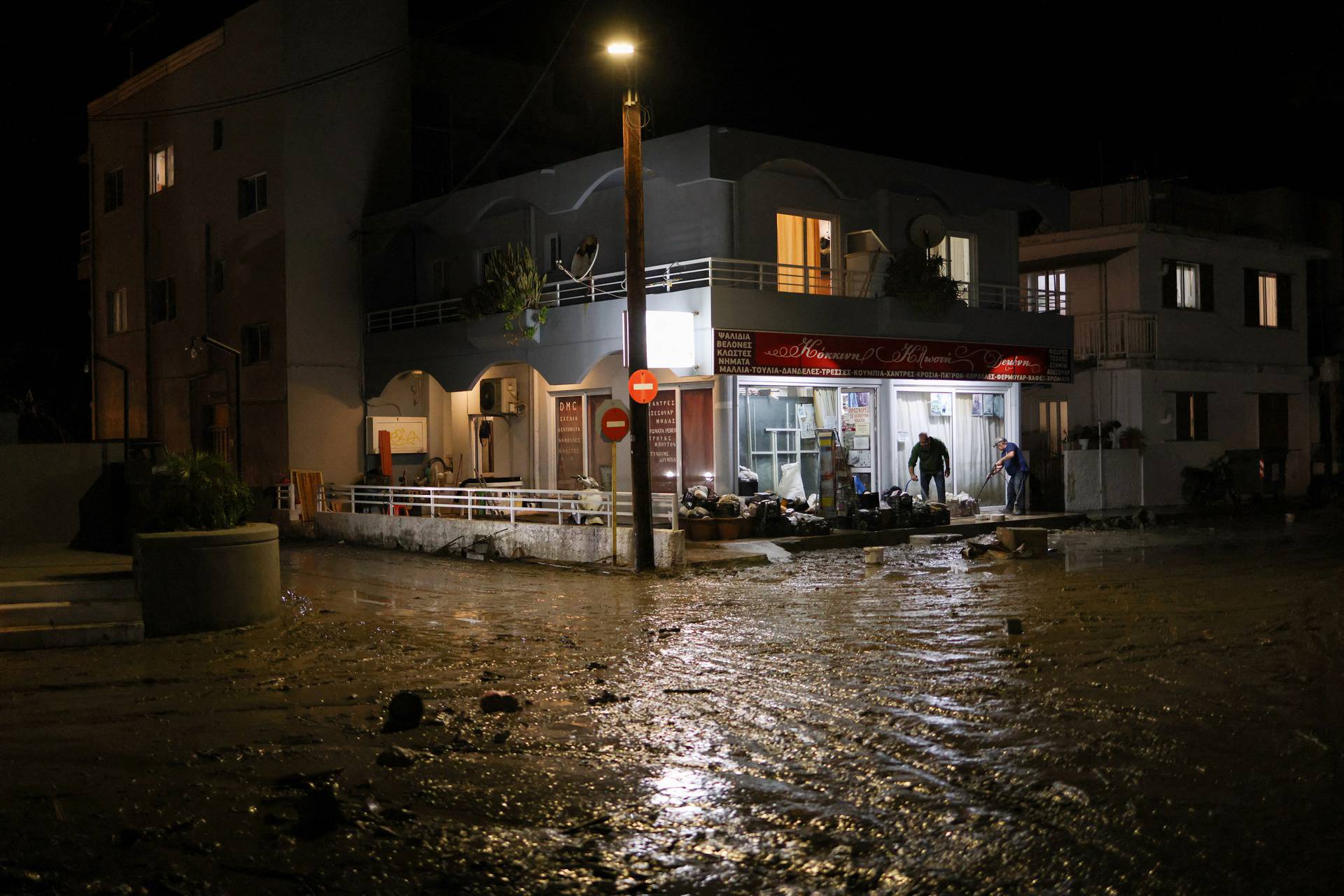 Storm Bora floods homes, streets in Greek island of Rhodes