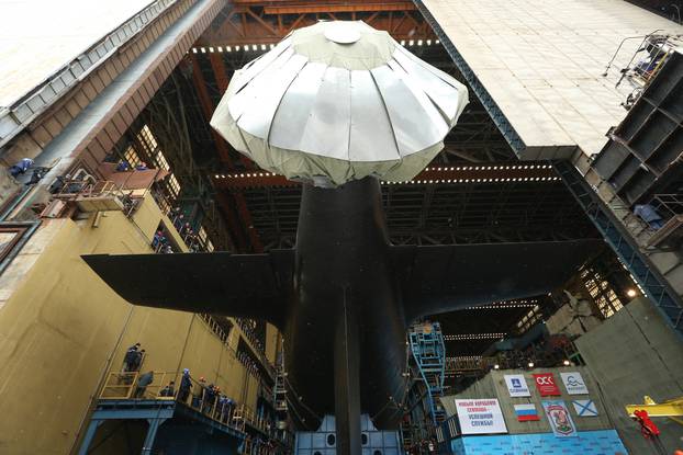 Kazan nuclear-powered attack submarine launched in Severodvinsk