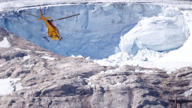 Site of a deadly collapse of glacier in Italian Alps