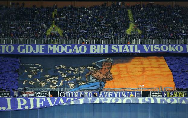 Atmosfera na stadionu za vrijeme  utakmice između Dinama i Atalante