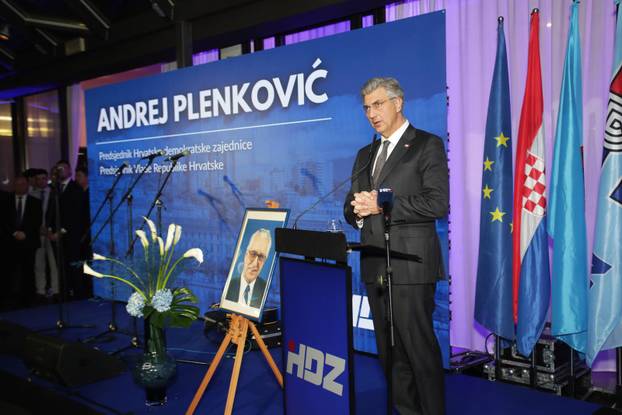 Rijeka: Premijer Plenković na proslavi 36. godišnjice osnutka HDZ-a