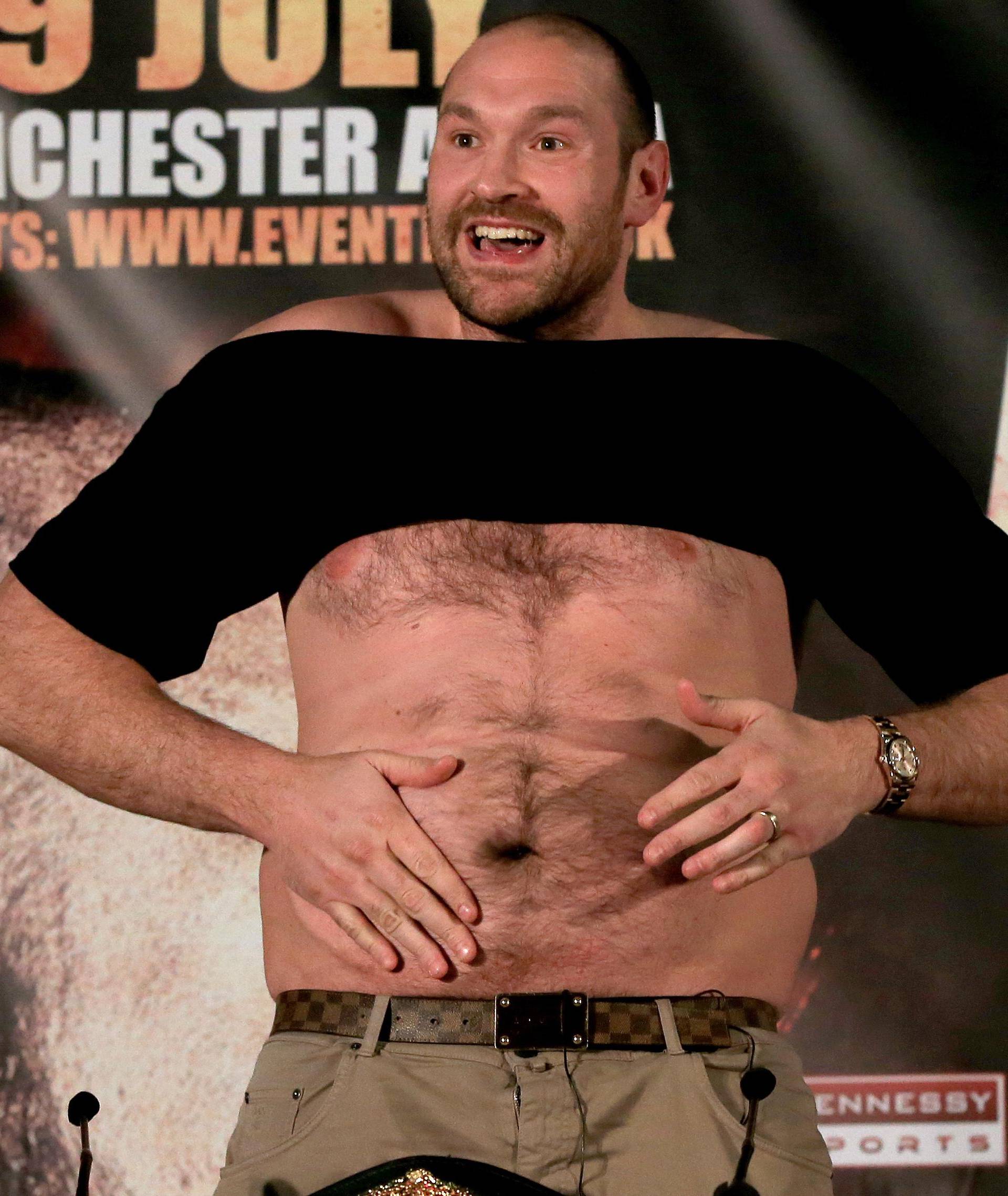 Tyson Fury and Wladimir Klitschko Press Conference - Manchester Arena