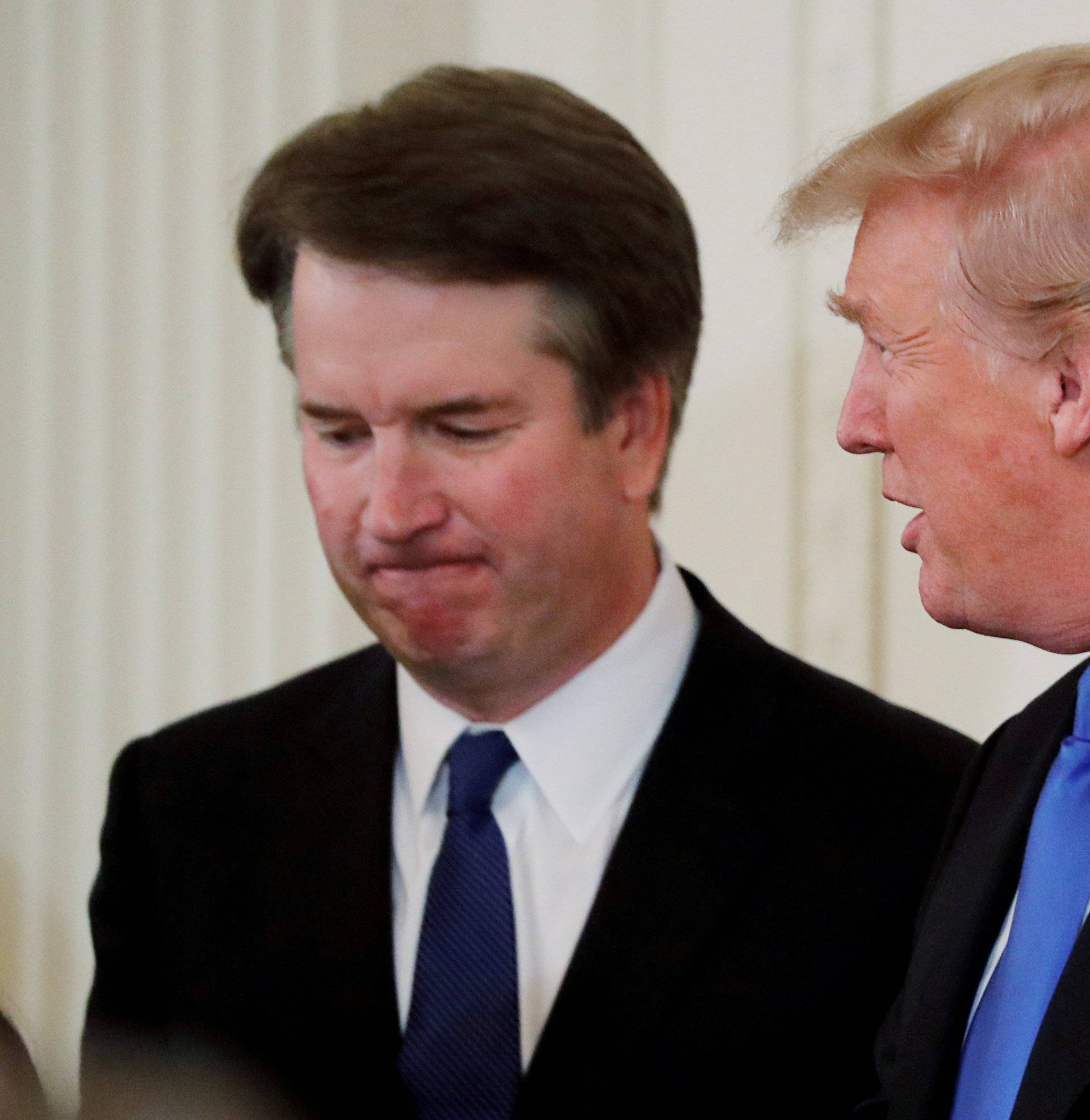 FILE PHOTO: President Trump appears with U.S. Supreme Court nominee Kavanaugh at his nomination announcement at the White House in Washington