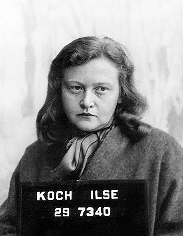 Ilse Koch. Portrait of the German war criminal, Ilse Koch (1906-1967), c. 1945. Koch was the wife of Karl Koch who was commandant of the concentration camp at Buchenwald,