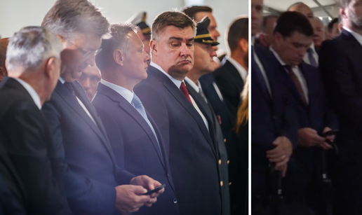 VIDEO Svi na mobitelu: S kim se dopisuješ? Dok Plenković tipka, Milanović mu malo škicnuo...