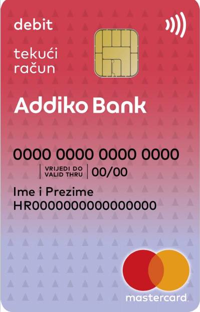 Dostupna beskontaktna mirisna kartica Addiko banke