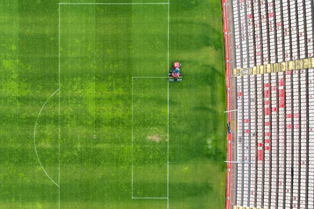 Pogled iz zraka na stadion Bilino Polje u Zenici