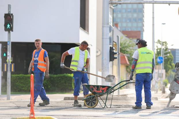 Zagreb: Počeli radovi na križanju Ulice grada Vukovara i Avenije Marina Držića