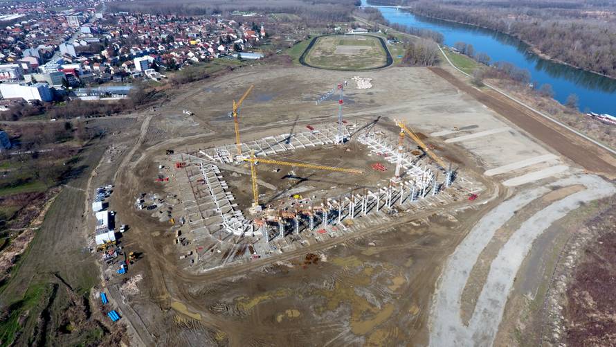 Tko će dočekati? Novi stadion Osijeka nazire se iz zraka...