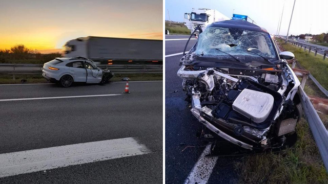 Porscheom se zabio u kamion na autocesti kraj Lipovljana: Mladić (26) je teško ozlijeđen