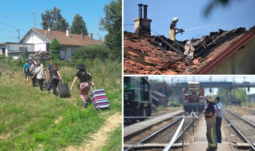 Planuo krov kolodvora pa su putnici dio puta morali pješke