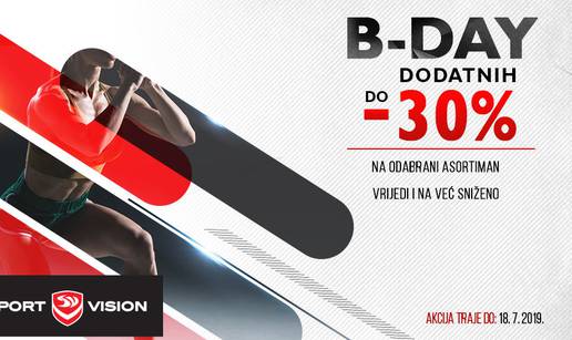 Kad Sport Vision webshop slavi, slavi s dodatnih do 30% popusta!