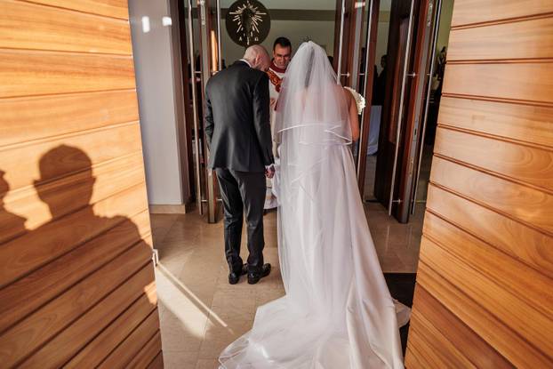 Split: Vjenčanje Hajdukovog nogometaša Anthonyja Kalika i Ivone Glavaš