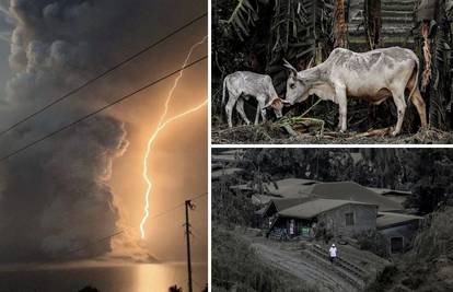 Vulkan izbacuje lavu, pepeo prekrio nezaštićenu stoku