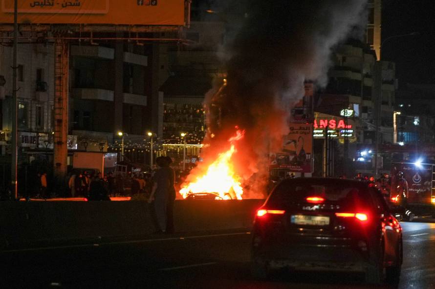 An Israeli strike on a car in Beirut
