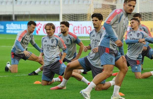 Split: Trening hrvatske nogometne reprezentacije uoči sutrašnje utakmice protiv Španjolske