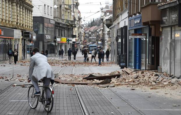 Oštećenja u centru Zagreba nakon potresa