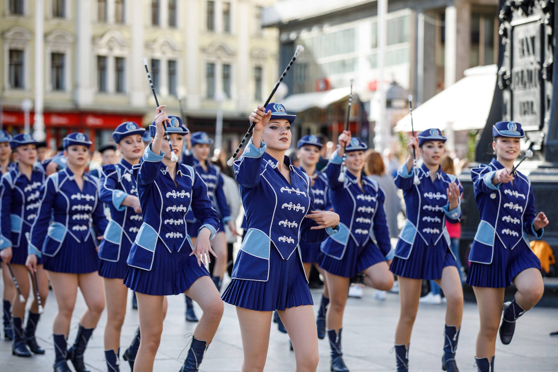 Zagreb: Dinamo fest – Proslava 111. rođendana kluba, mažoretkinje 