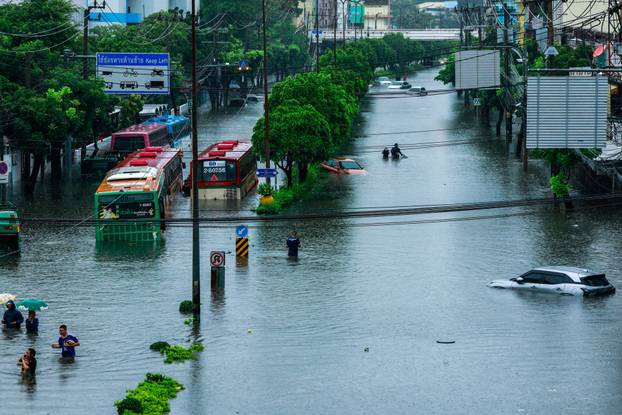 Heavy rain in Bangkok