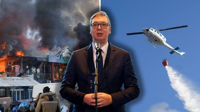 Izbio požar, zrak je zagađen, ali Vučić je sretan?! 'Ljudi su danas mogli vidjeti naše helikoptere'