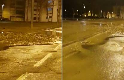 VIDEO Opet pukla vodovodna cijev u Zagrebu: 'Ekipe su na terenu, ali svi imaju vodu...'