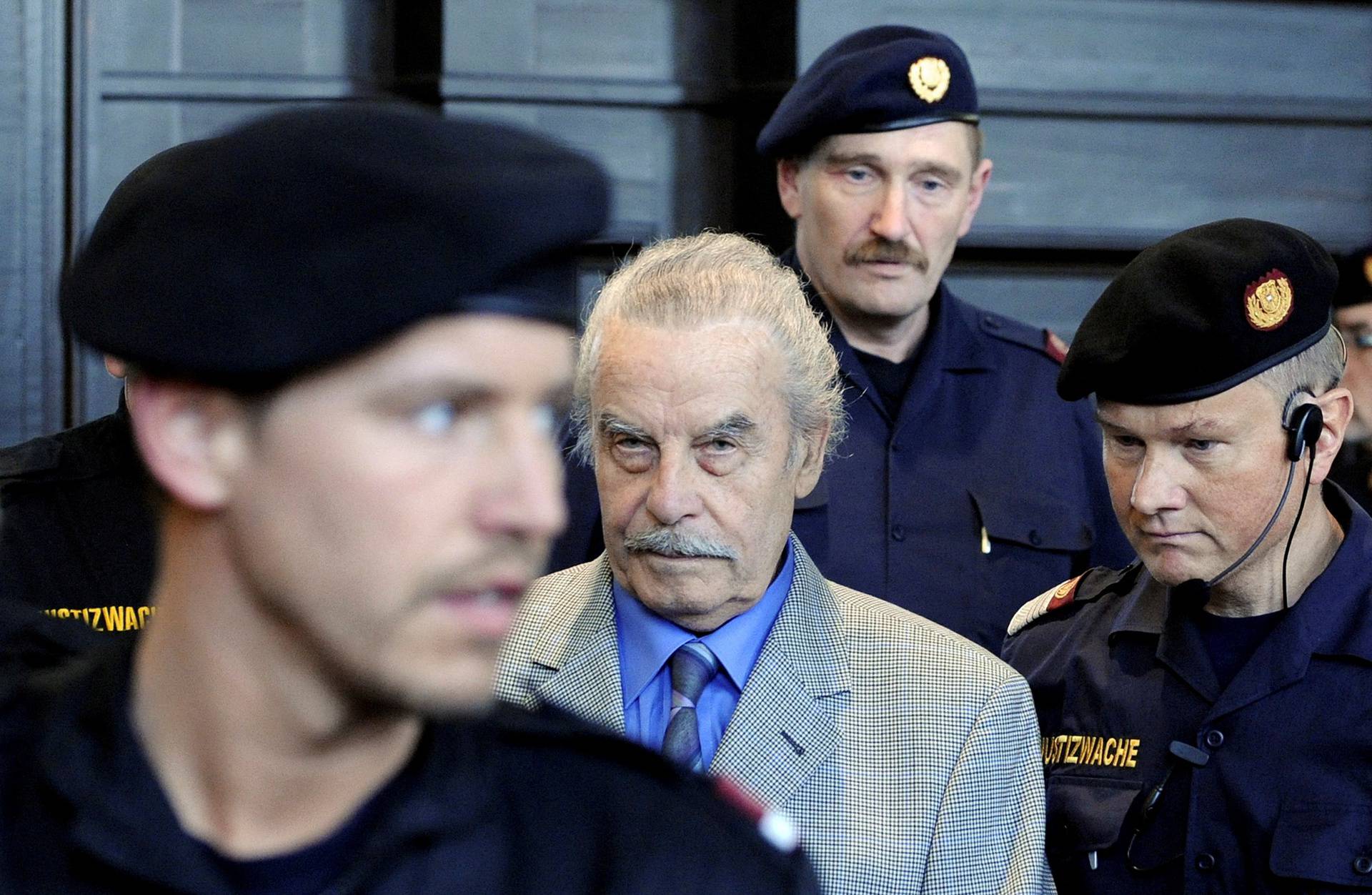 FILE PHOTO: Defendant Fritzl is pictured during proceedings the last day of his trial at the court of law in Sankt Poelten