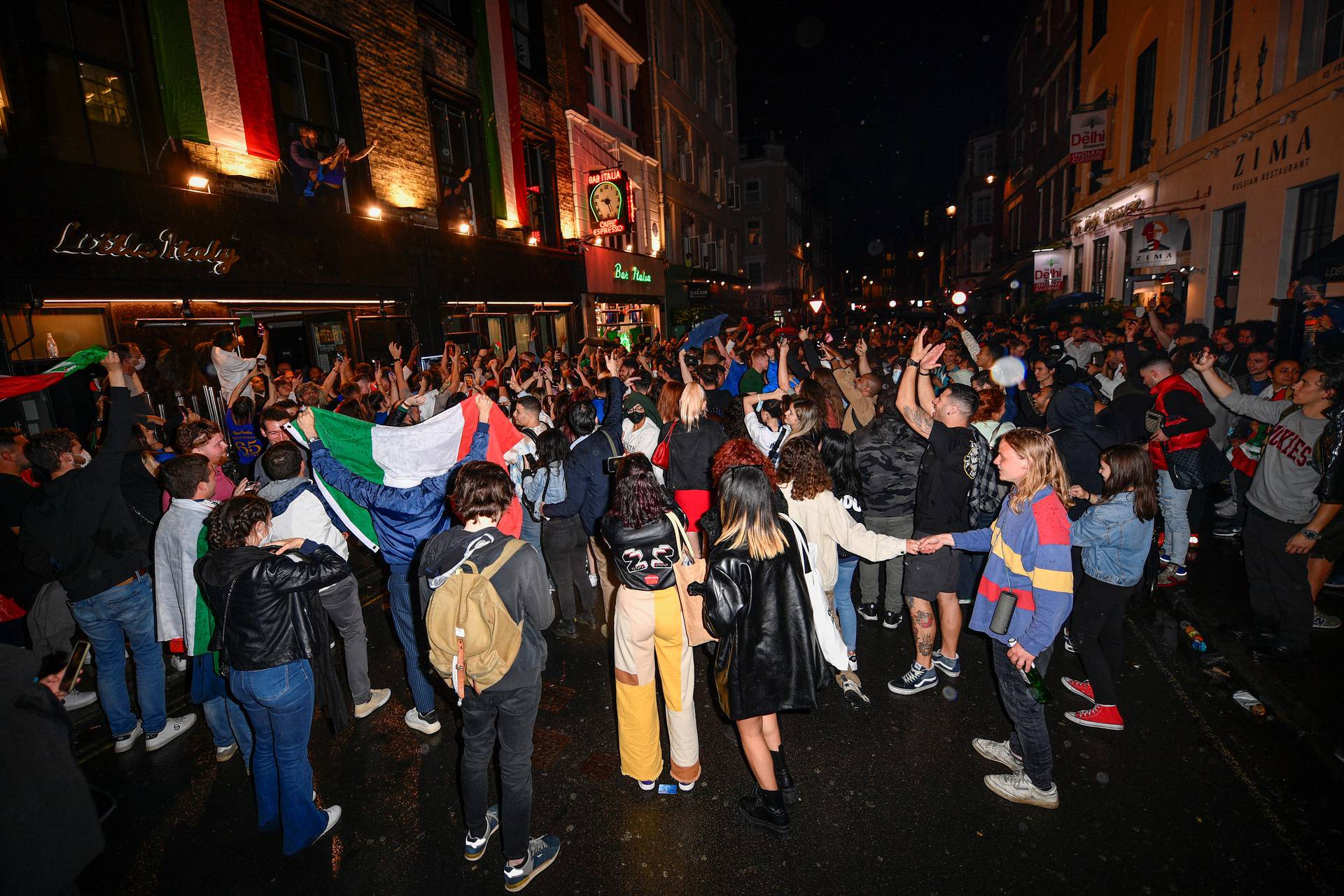 Euro 2020 - Fans gather for Italy v England