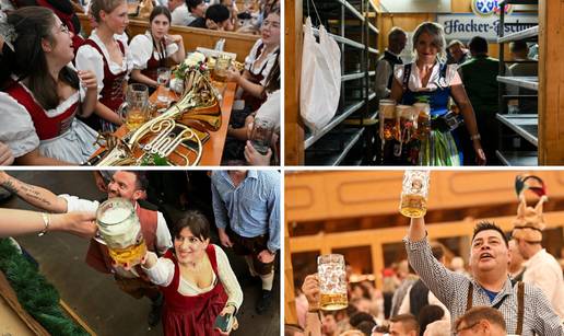 FOTO Dirndl dame, kobasice i pivo u potocima: Pogledajte atmosferu na Oktoberfestu...