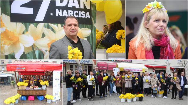 Hrvatski gradovi proslavili Dan narcisa: Žuto cvijeće protiv raka