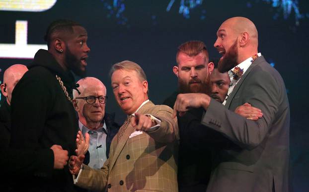 Tyson Fury and Deontay Wilder - Press Conference - BT Sport Studio