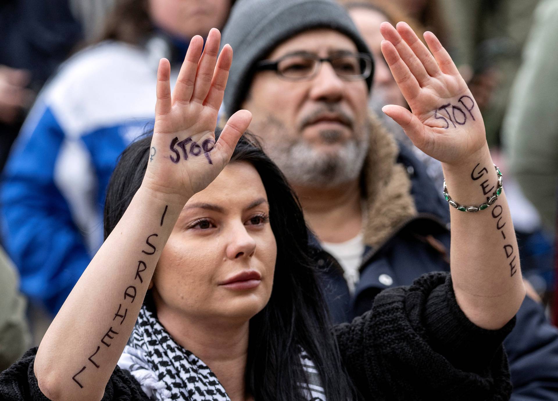 Protest against Israel's participation in Eurovision, in Malmo