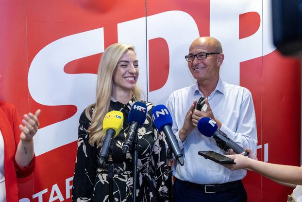 Pula: Sanja Radolović u stožeru SDP-a nakon izbornih rezultata