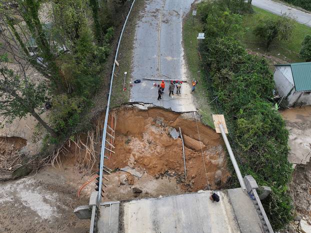 Aftermath of Hurricane Helene in North Carolina