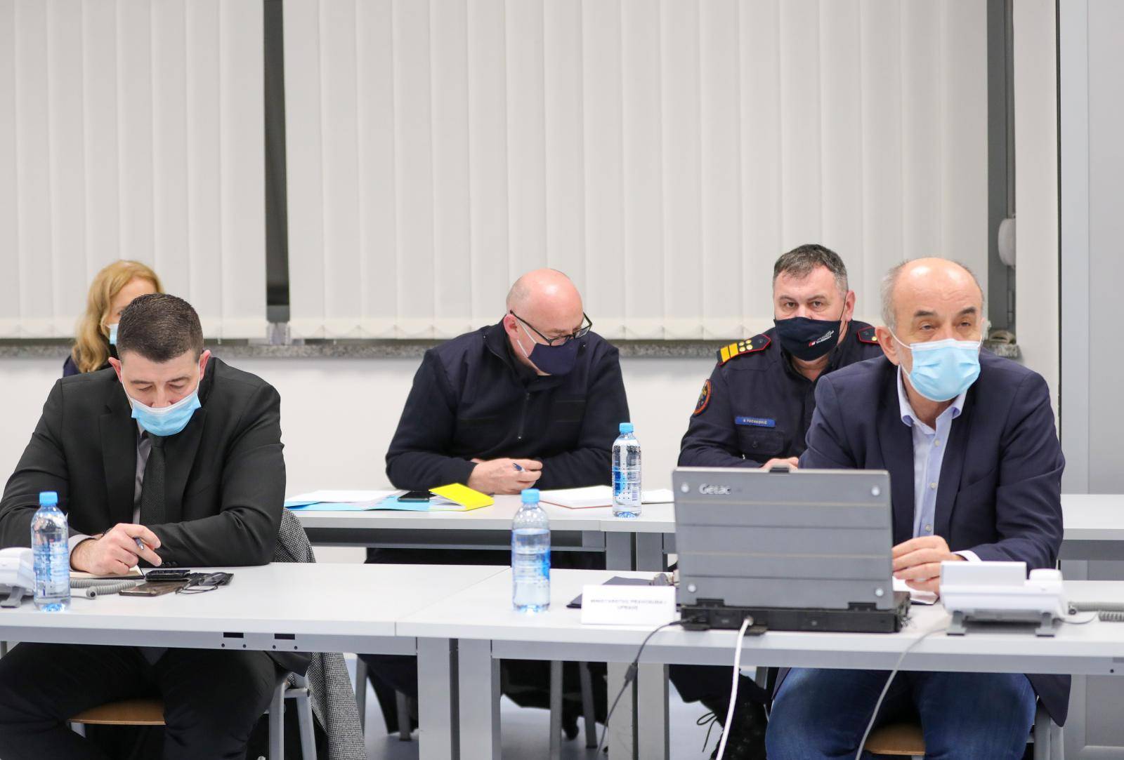 Petrinja: Sastanak Stožera za sanaciju posljedica potresa u Sisačko-moslavačkoj županiji