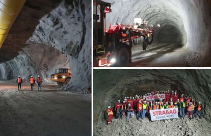 Hrvatske ceste: 'Uspješno smo probili tunel na Pelješcu dug 2,5 kilometra,  74 dana prije roka!'