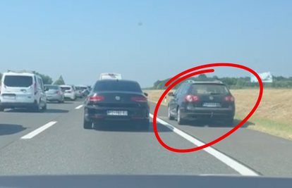 Pretječu kolonu po zaustavnoj traci na A1. Stručnjak: 'To su suludi vozači, a kazne premale'