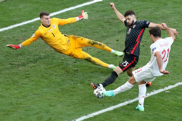 Kopenhagen:  UEFA Europsko prvenstvo 2020, Hrvatska - Španjolska